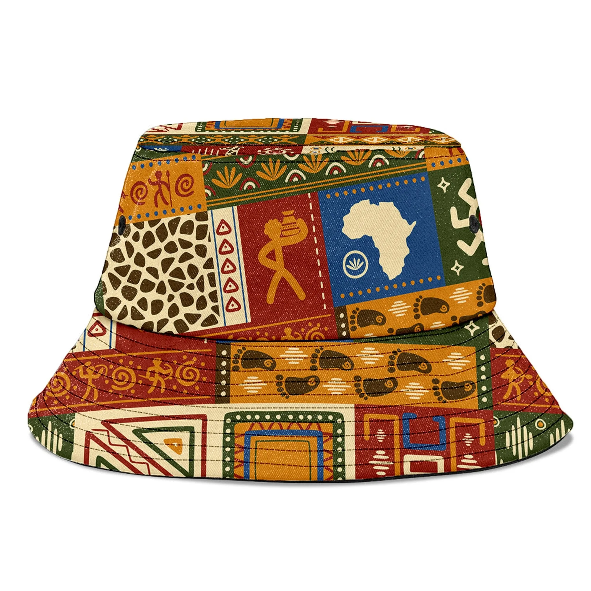 African Patterns Collage Bucket Hat