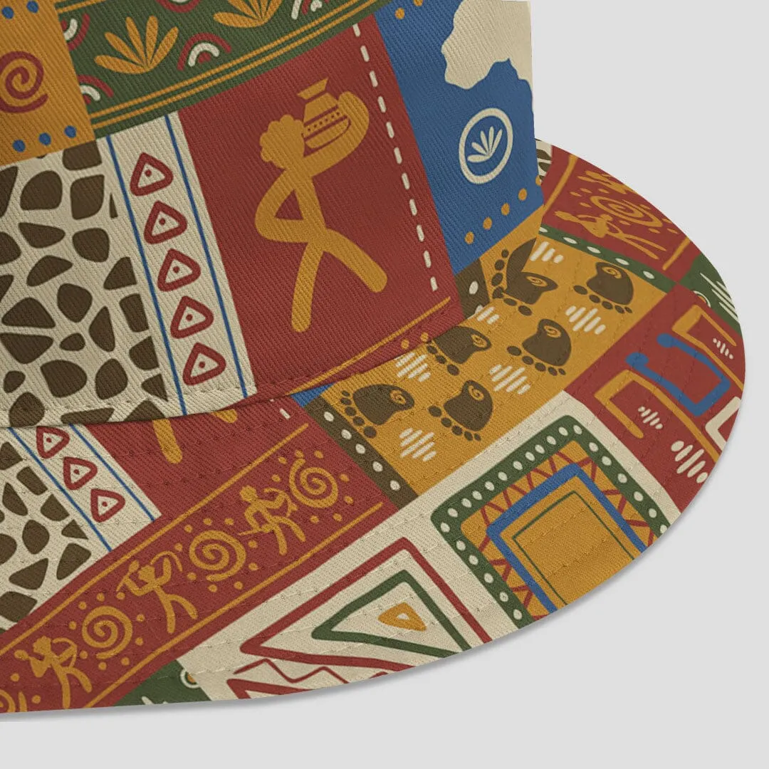 African Patterns Collage Bucket Hat