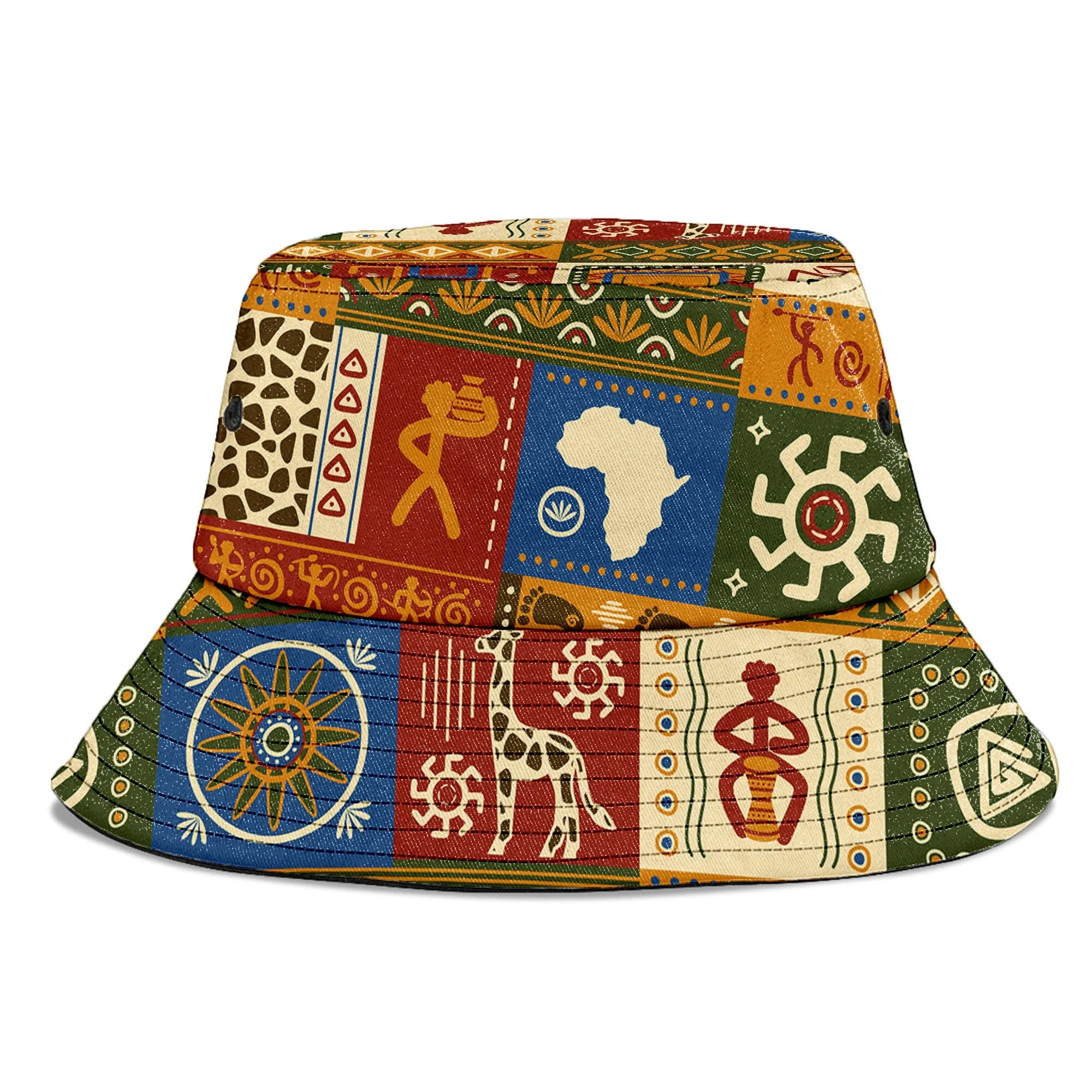 African Patterns Collage Bucket Hat