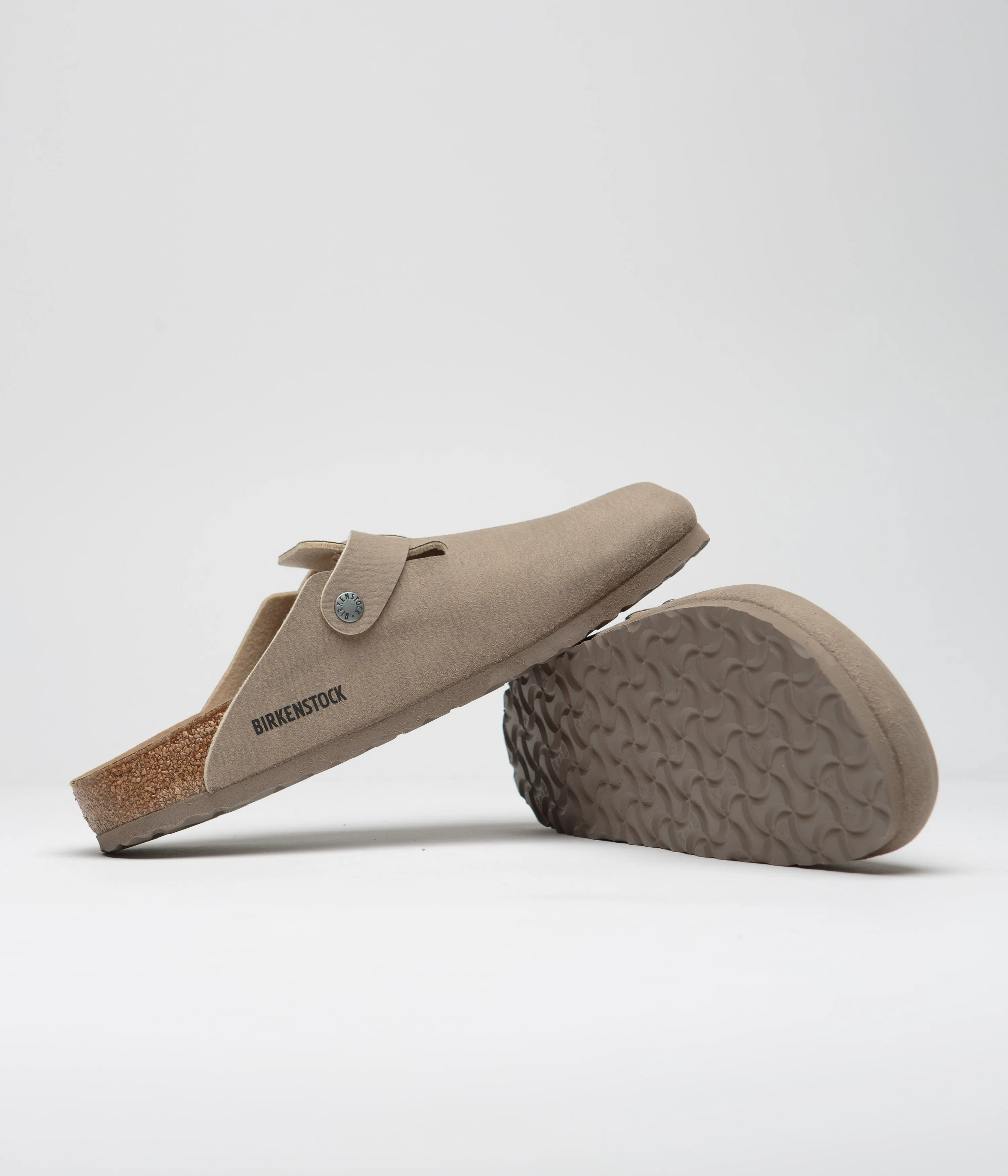 Birkenstock Boston Sandals - Desert Dust / Grey Taupe