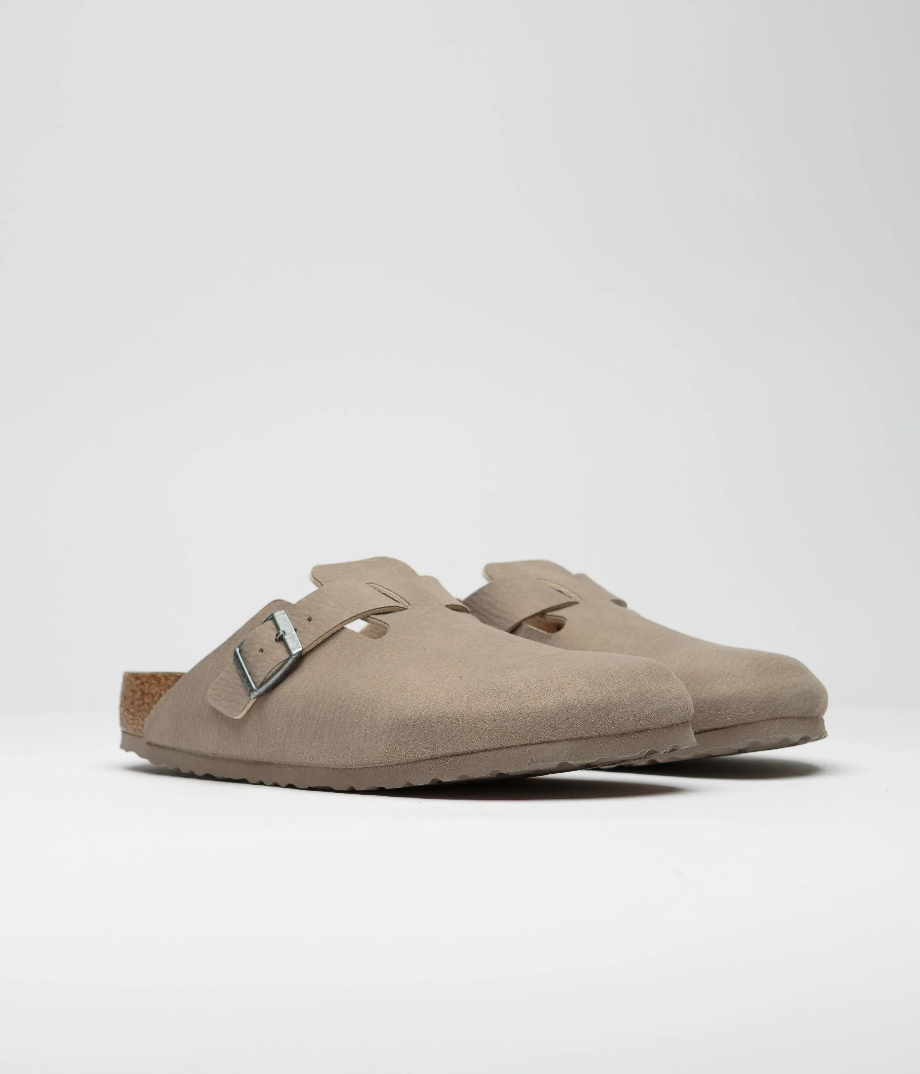 Birkenstock Boston Sandals - Desert Dust / Grey Taupe