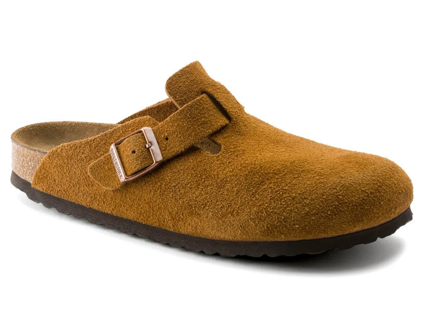 Birkenstock: Boston Suede SFB in Mink