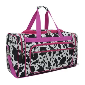 Black Cow Hot Pink NGIL Canvas 23 Duffle Bag