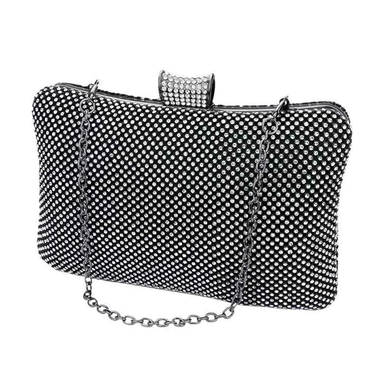 Bling Evening Tote Clutch Crossbody Bag