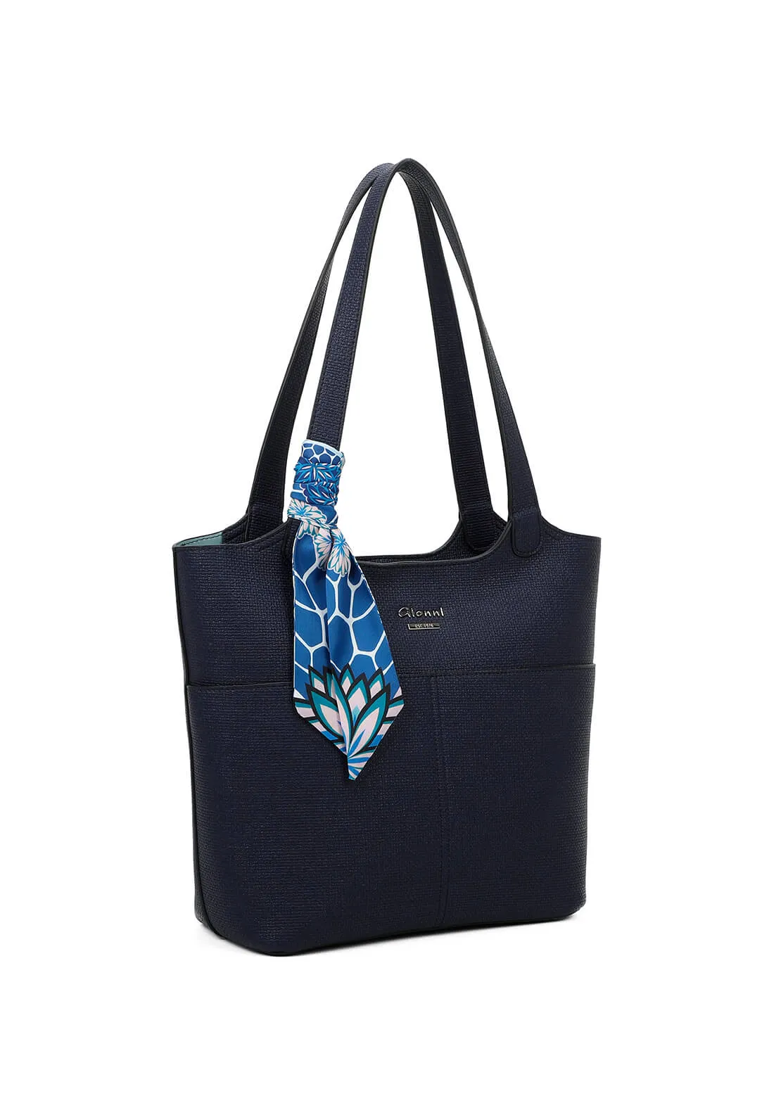 Borneo Shoulder Tote Bag & Scarf