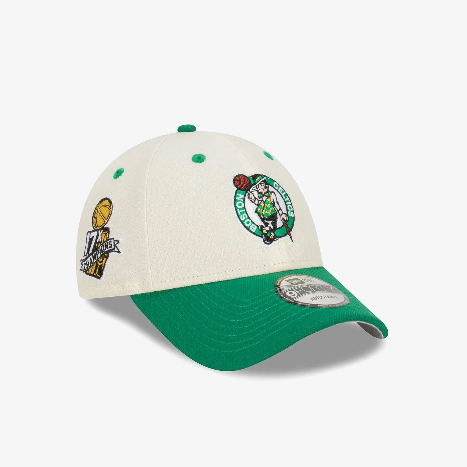 Boston Celtics 9Forty Champions Snapback - Chalk