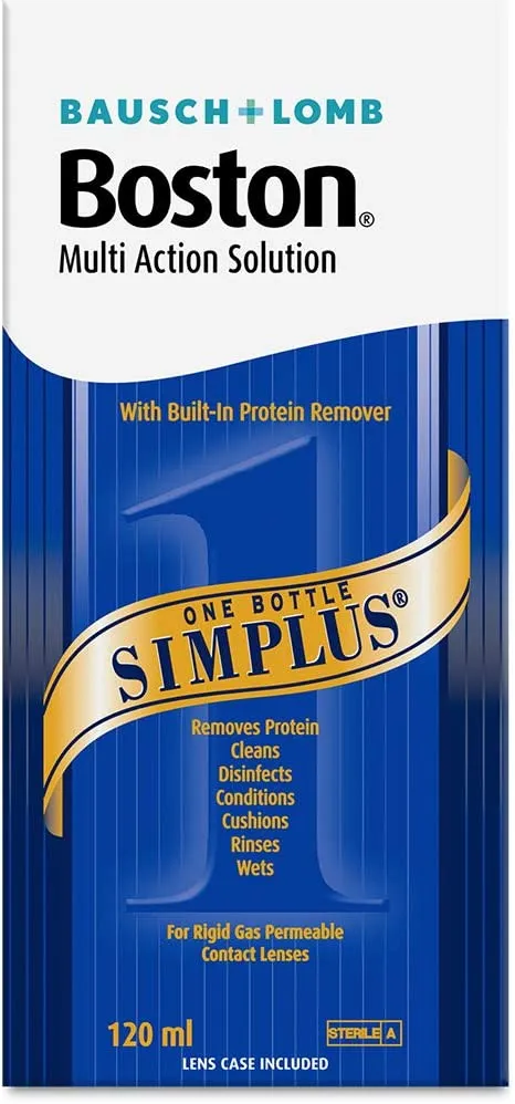 Boston Simplus Multi-Action Solution, 120ml Contact Lens Solution