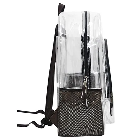 Brown NGIL Clear Backpack Heavy Duty PVC Transparent Backpack