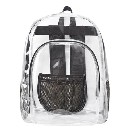 Brown NGIL Clear Backpack Heavy Duty PVC Transparent Backpack