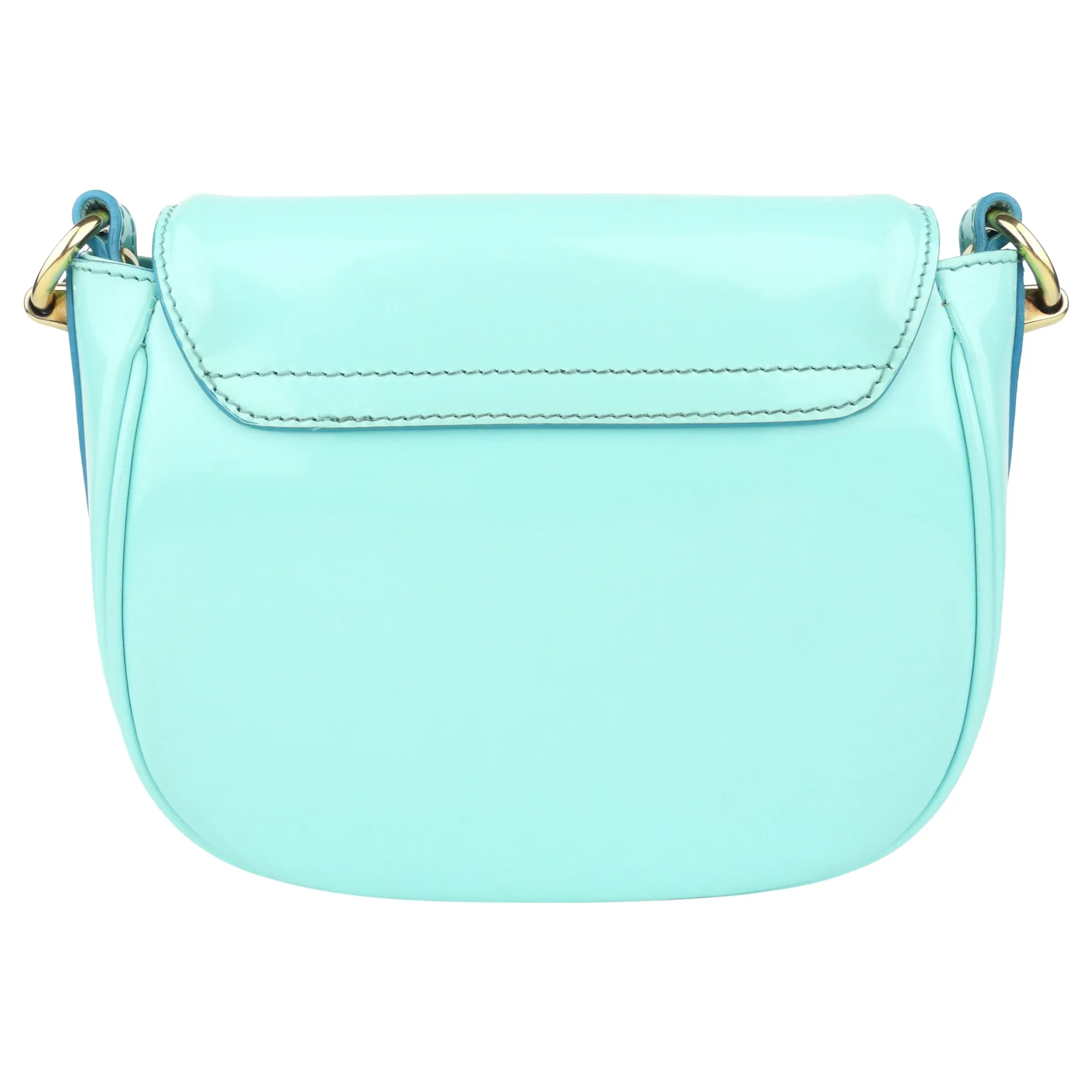 Burberry Prorsum Mini Crossbody Bag in Aqua Patent Leather