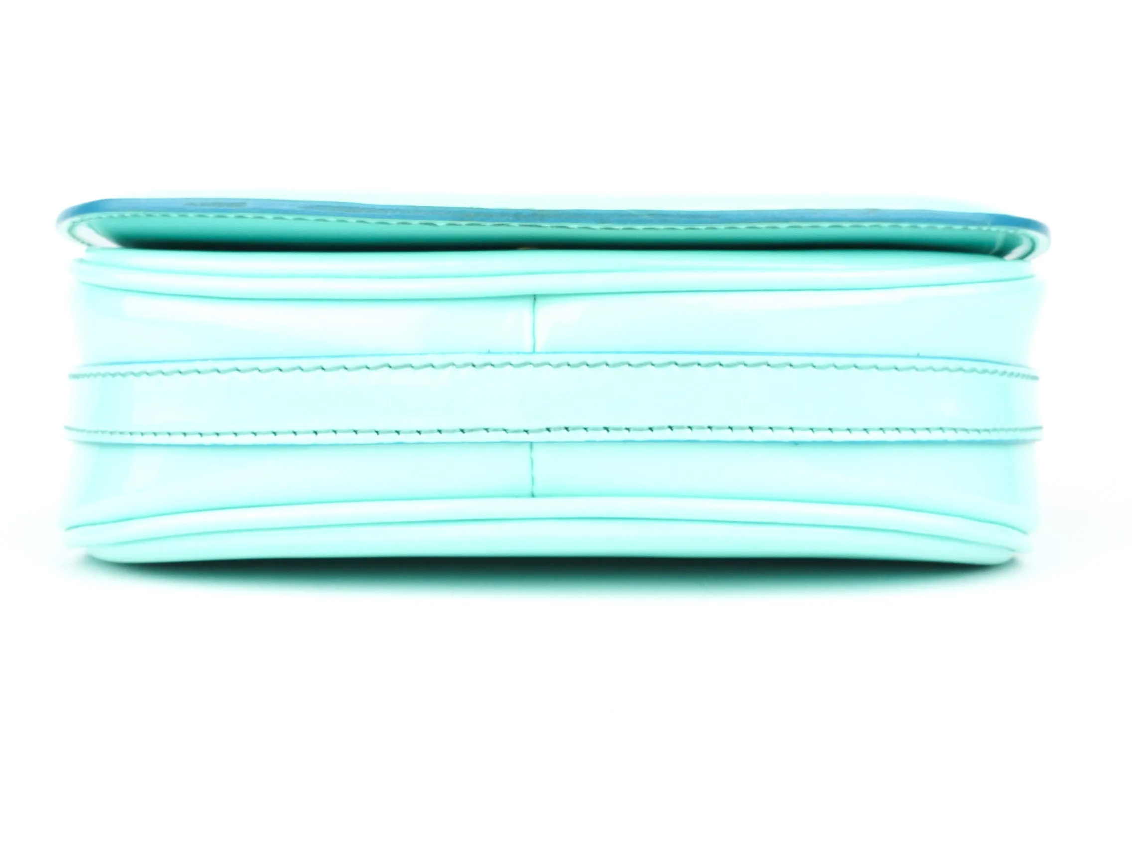 Burberry Prorsum Mini Crossbody Bag in Aqua Patent Leather