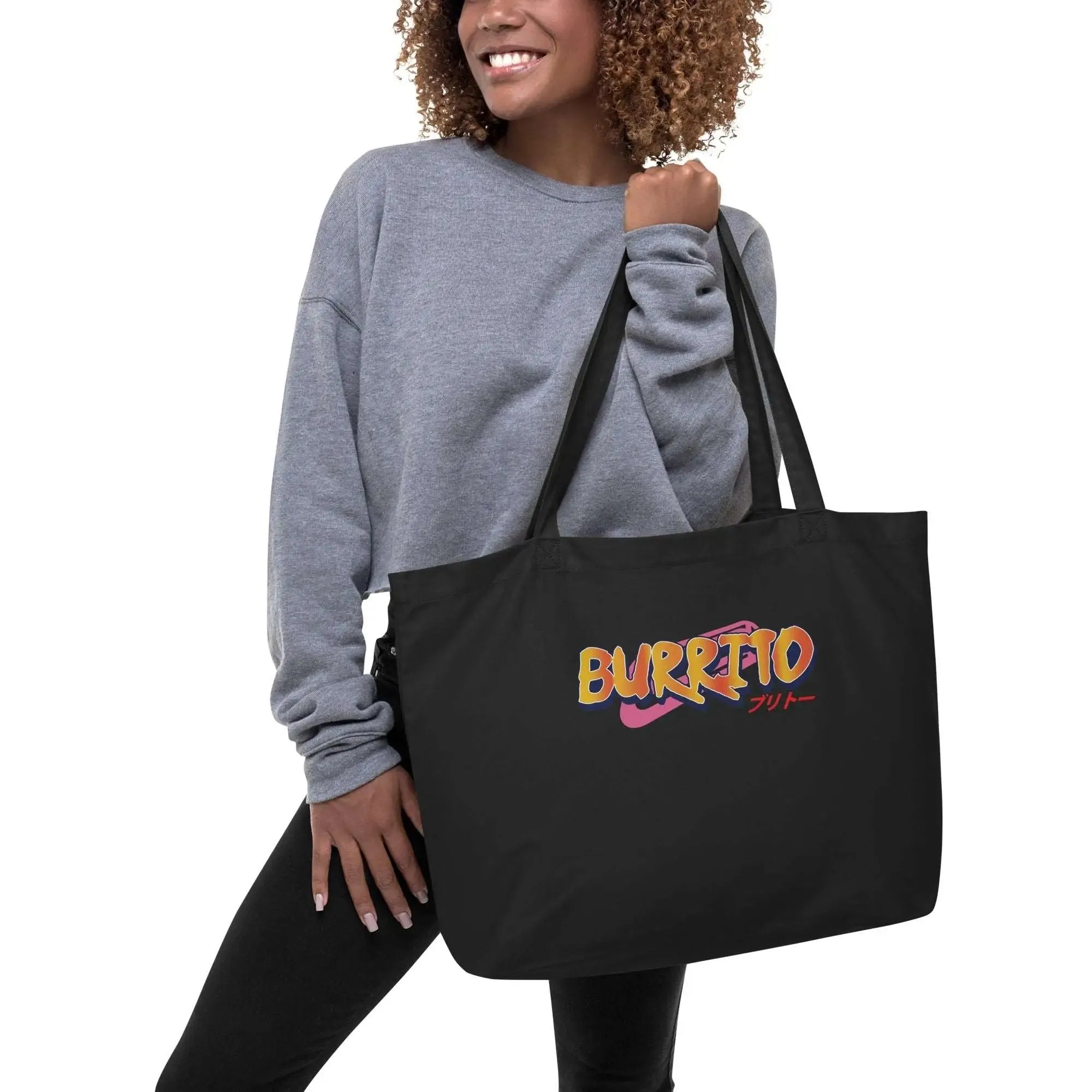 Burrito Large organic tote bag