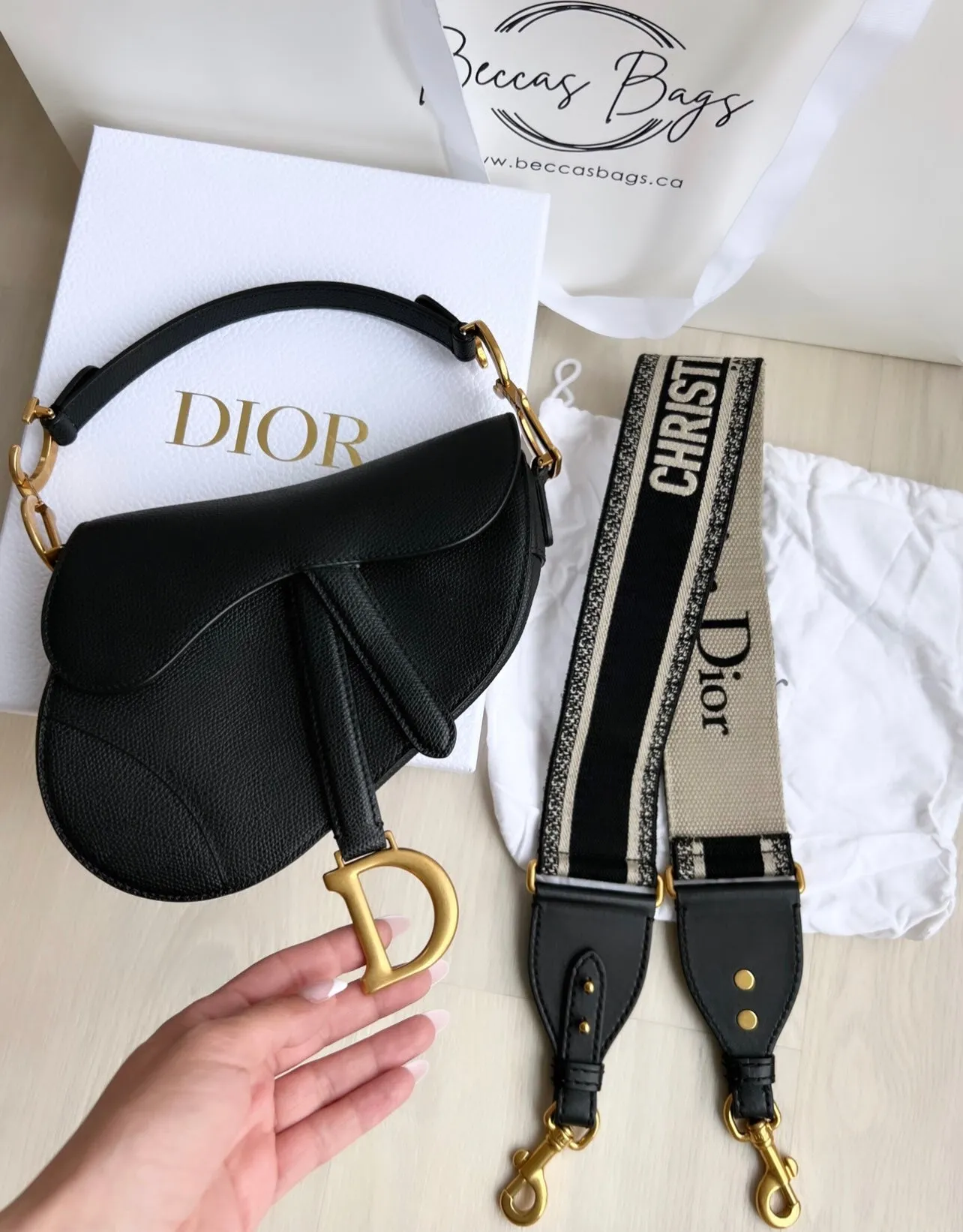 Dior Classic Leather Saddle Bag - Authentic Designer Handbag