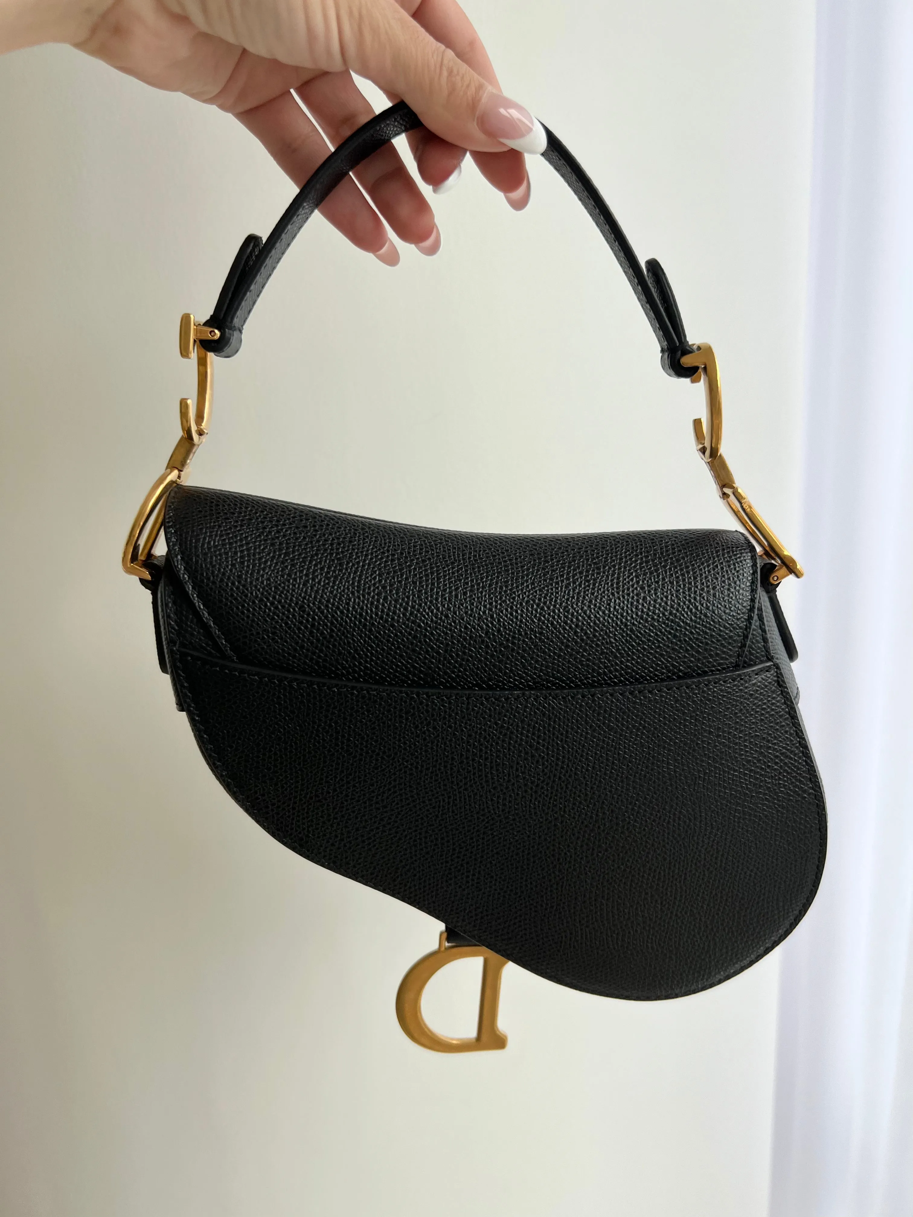 Dior Classic Leather Saddle Bag - Authentic Designer Handbag