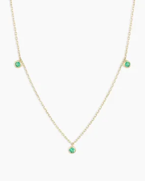 Classic Emerald Trio Necklace