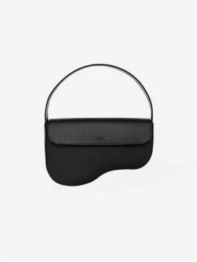 Clover MIRUM Vegan Leather Saddle Bag | Black