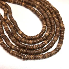 Coconut Heishi Beads - 8x4mm