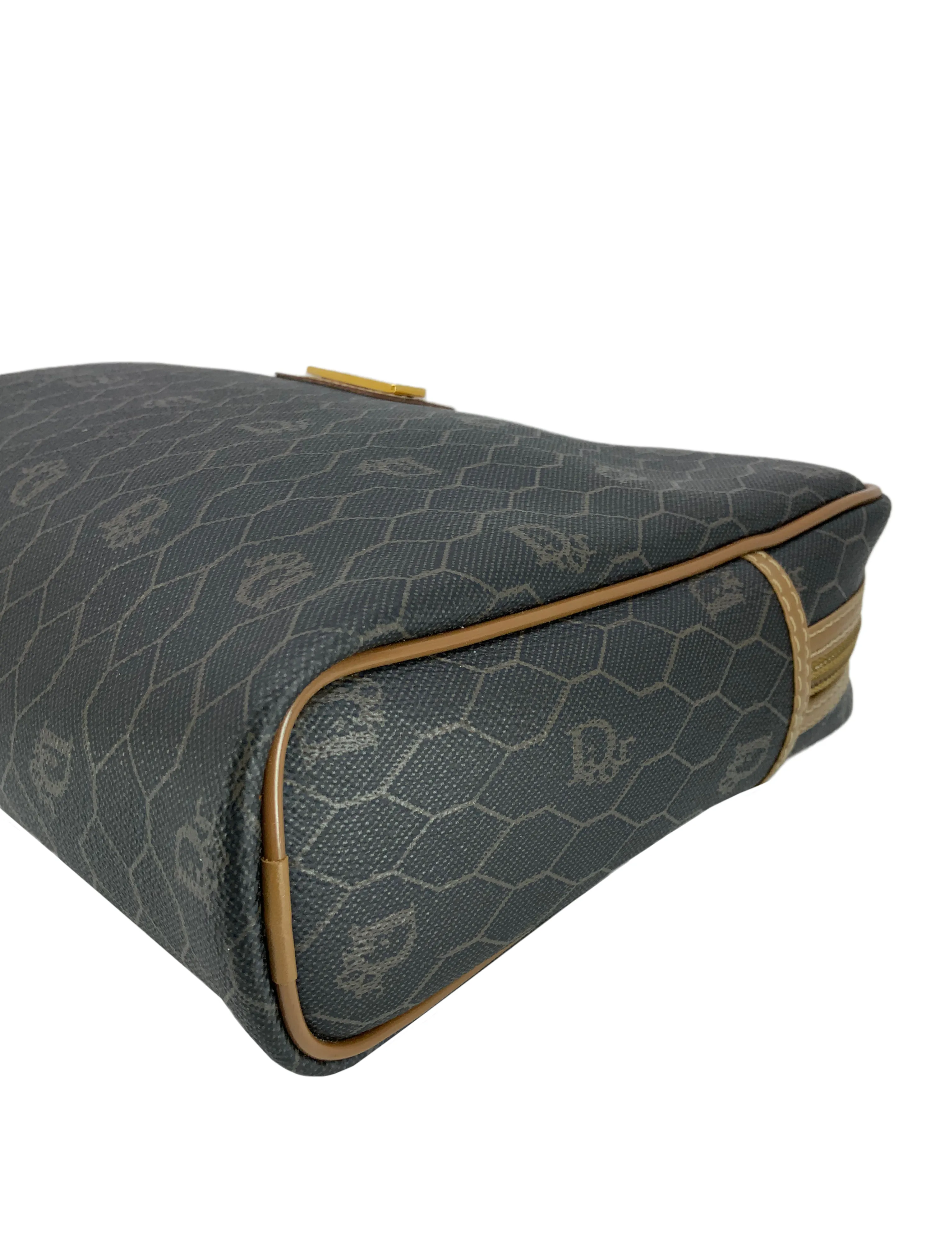 Dior Honeycomb Coated Canvas Monogram Toiletry Pouch