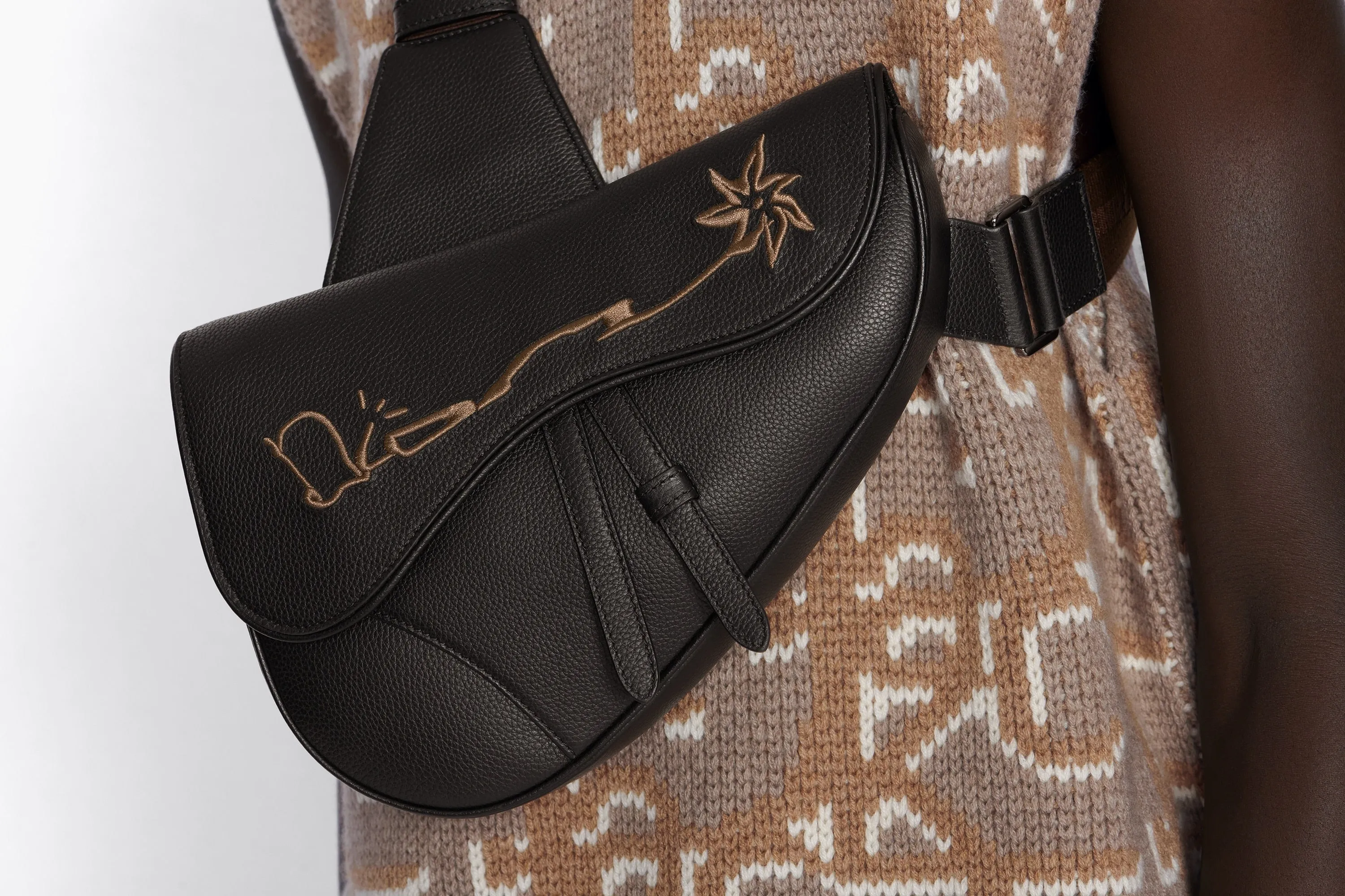 Dior x CACTUS JACK Saddle Bag Black