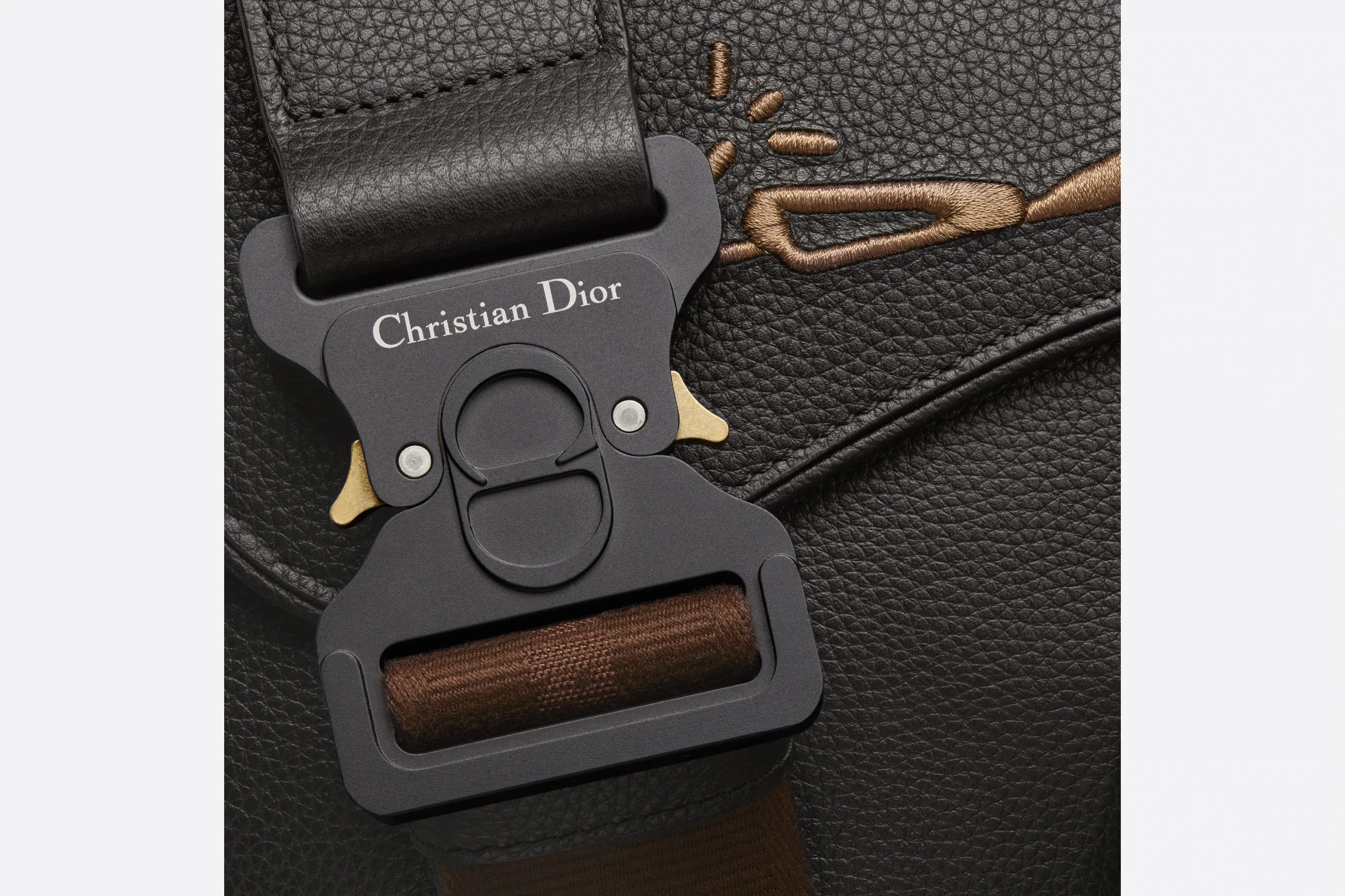 Dior x CACTUS JACK Saddle Bag Black