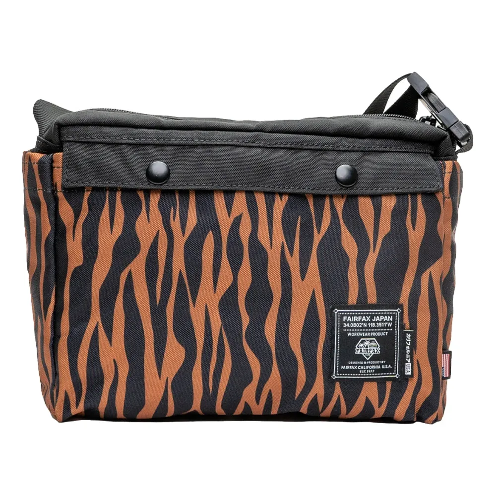 FAIRFAX TIGER STRIPE 2 WAY MESSENGER TOTE-TIGER STR BEIGE