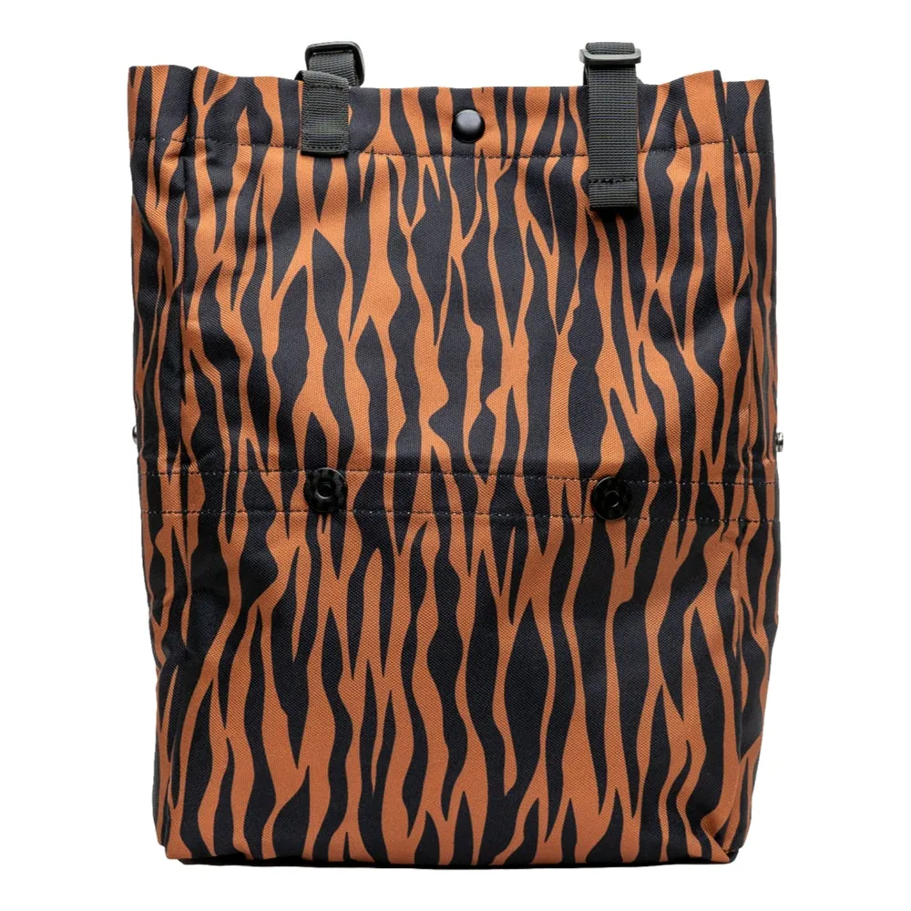 FAIRFAX TIGER STRIPE 2 WAY MESSENGER TOTE-TIGER STR BEIGE