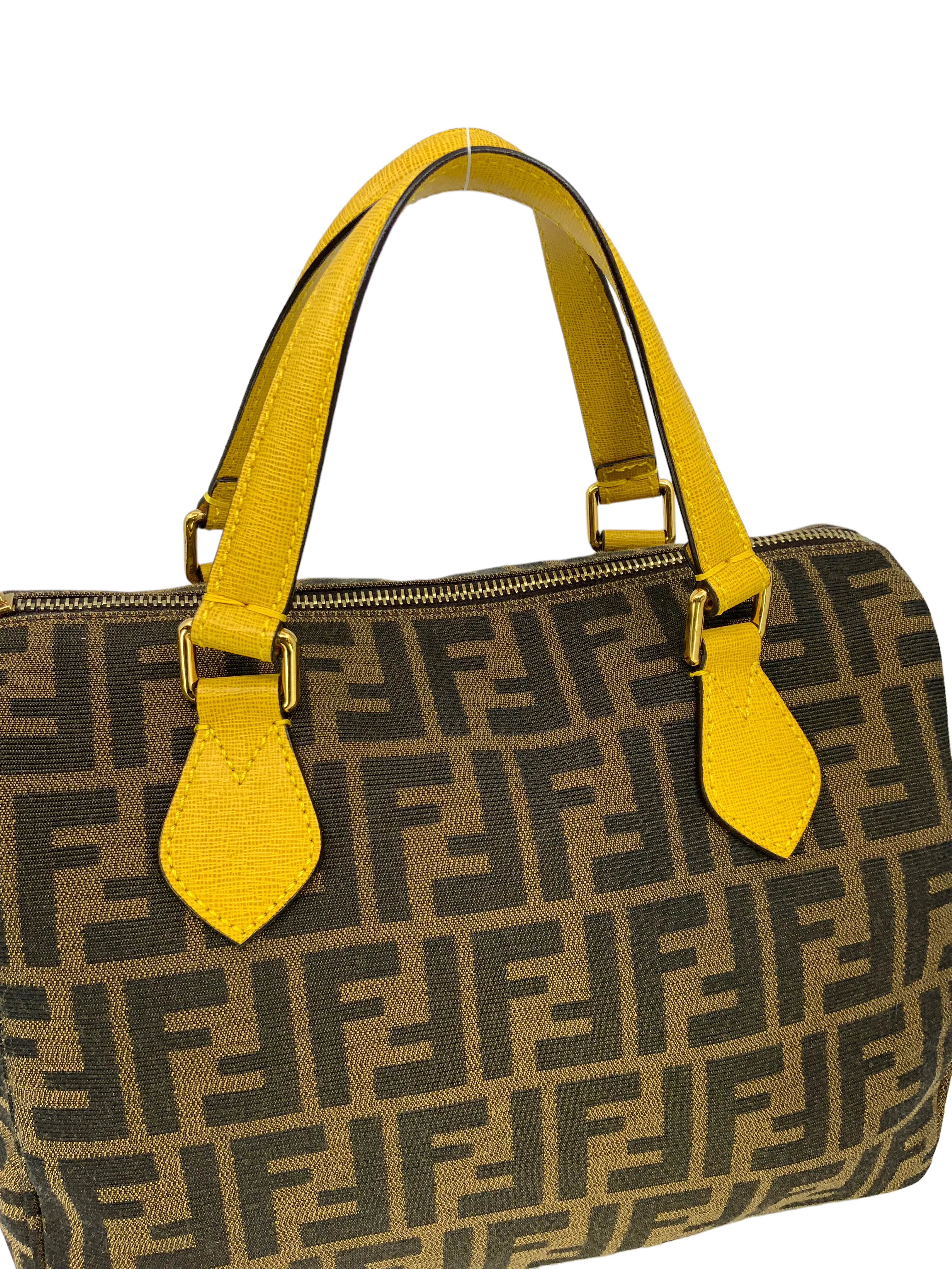 FENDI Zucca Canvas Chef Boston Bag