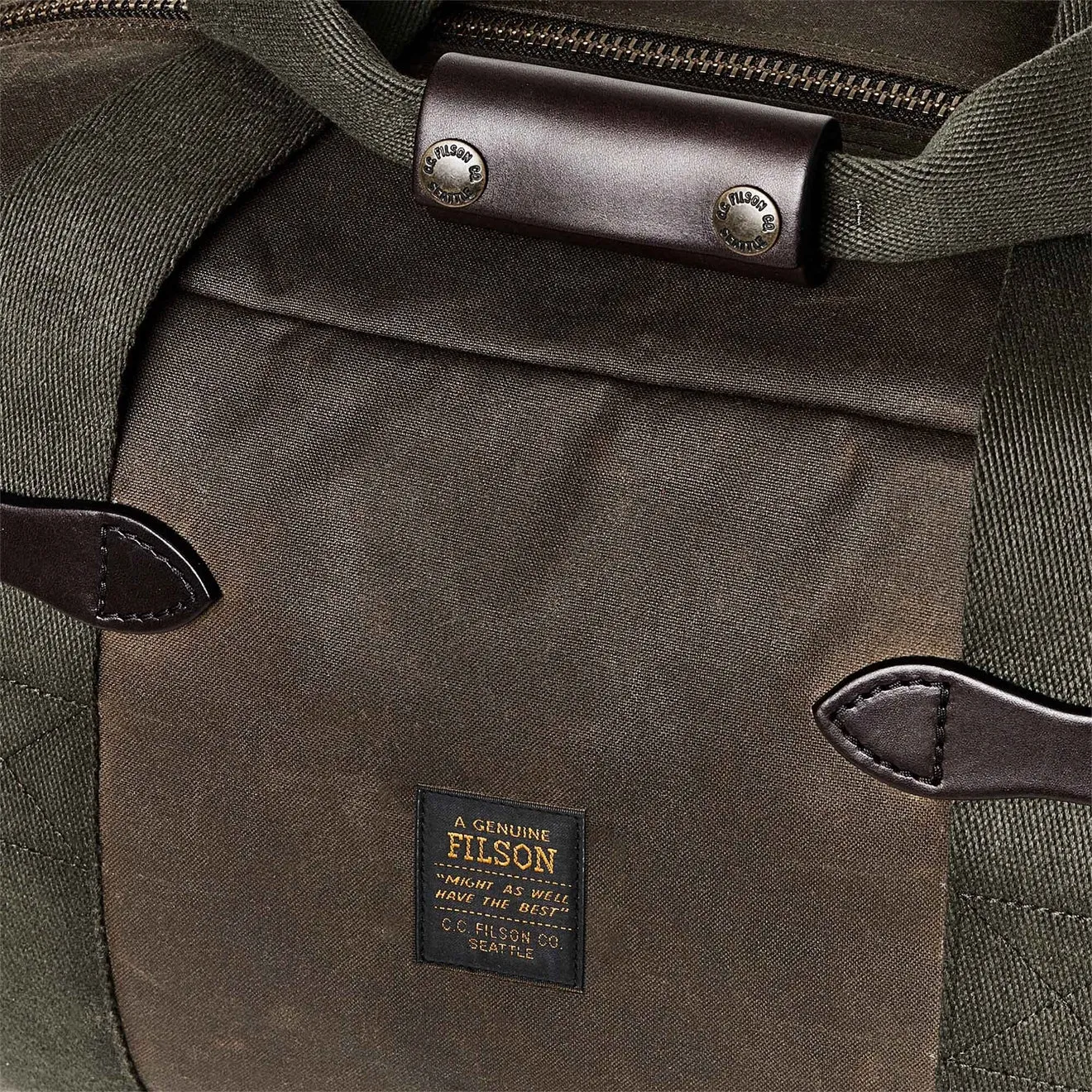 Filson Small Tin Cloth Duffle Bag Otter Green