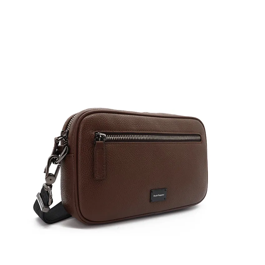 Fugol Clutch/Messenger Men's Bag - Dark Brown