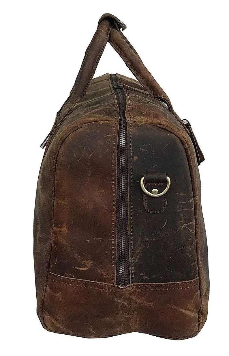 Genuine Buffalo Leather Duffel Bag