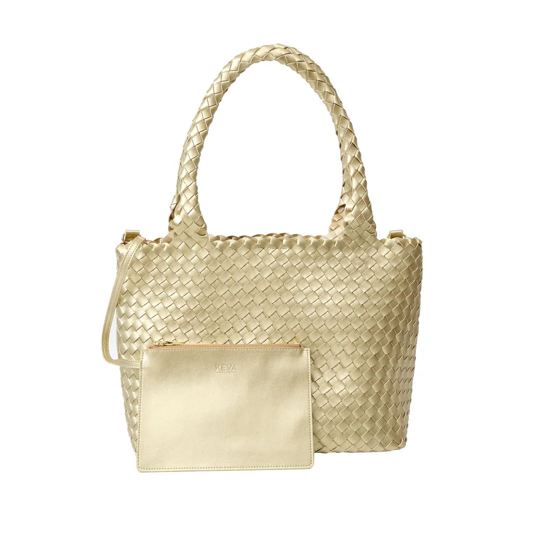 Gold Braided Tote Bag