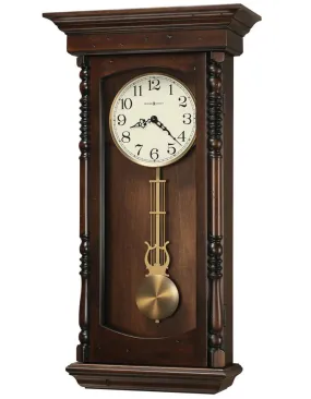 Howard Miller Kipling Pendulum Wall Clock - Tobacco Finish - Triple Chime