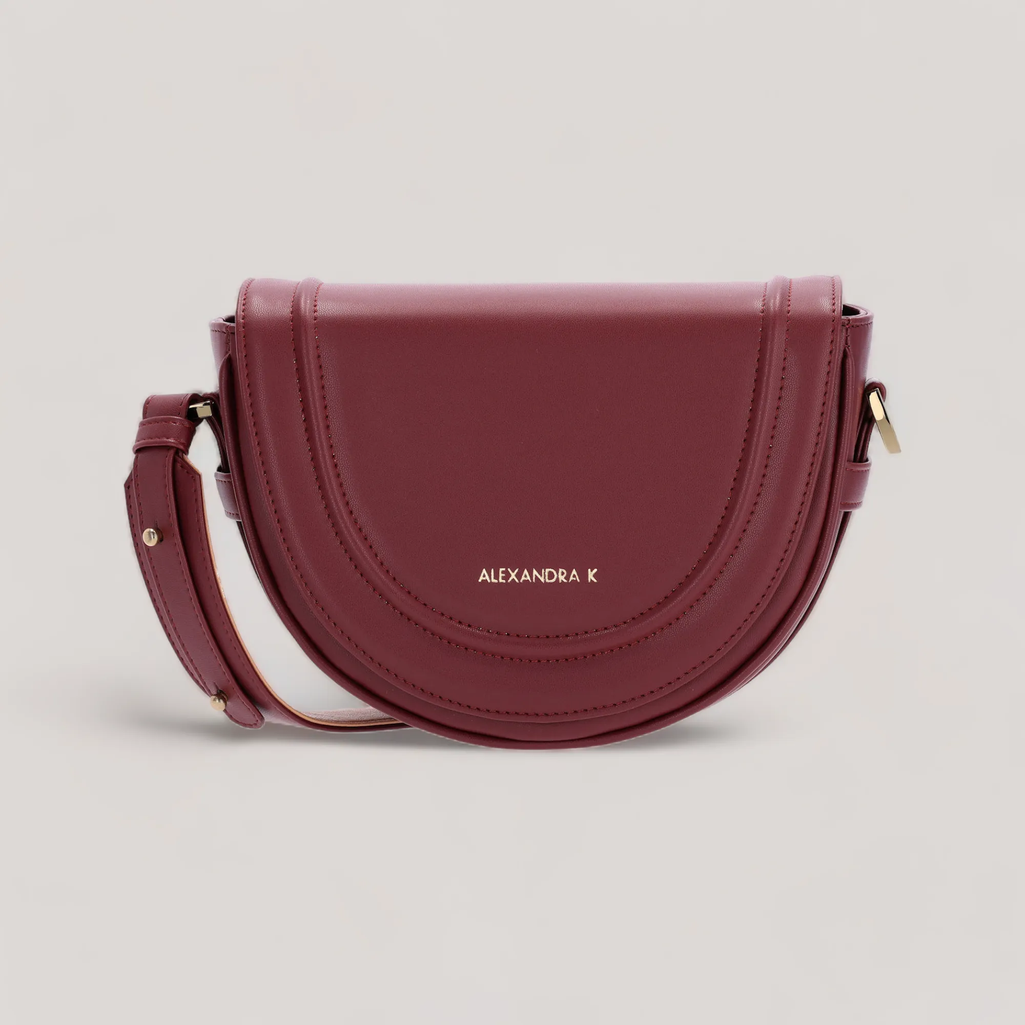 Joy Midi - Shoulder Bag - Burgundy Corn Leather