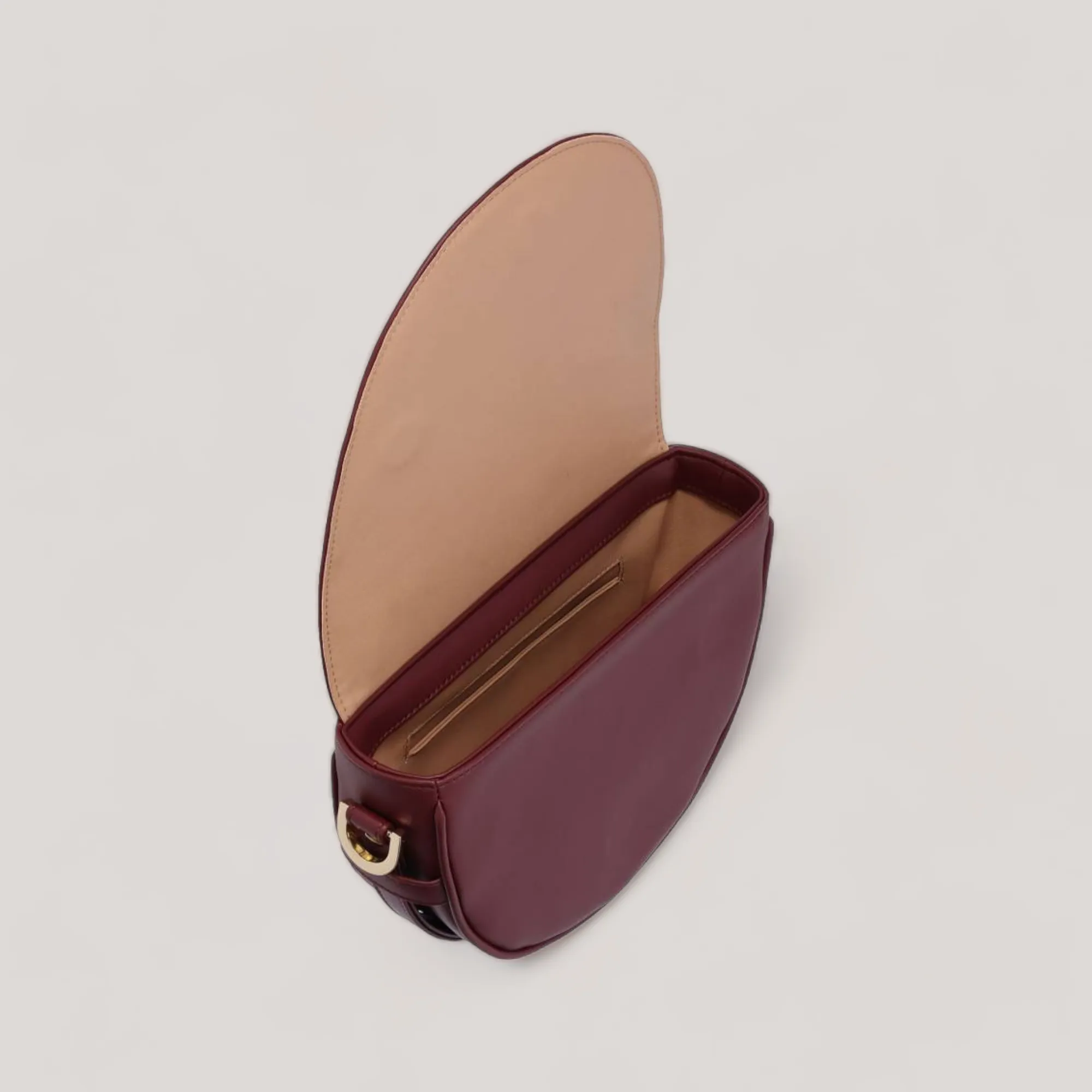 Joy Midi - Shoulder Bag - Burgundy Corn Leather