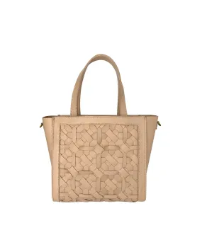 Kari Nude Leather Handbag