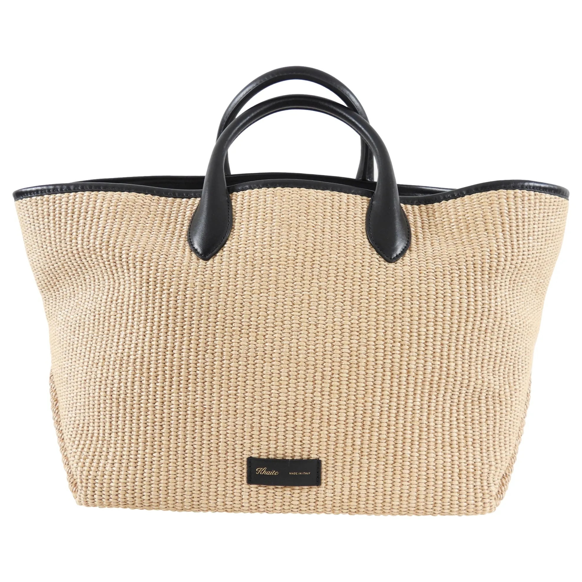 Khaite Large Raffia East West Tote Bag