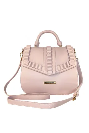 La Parisienne Ruffle Handbag (Pink)