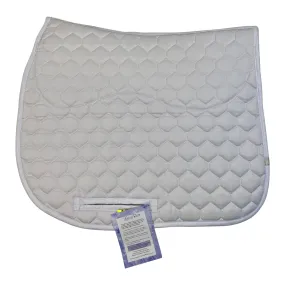 Lettia 'Rain' Saddle Pad in White - Full