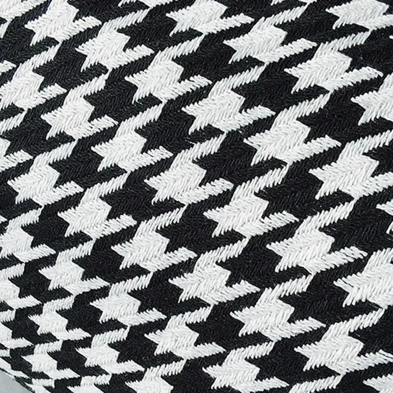 Lila Houndstooth Bag