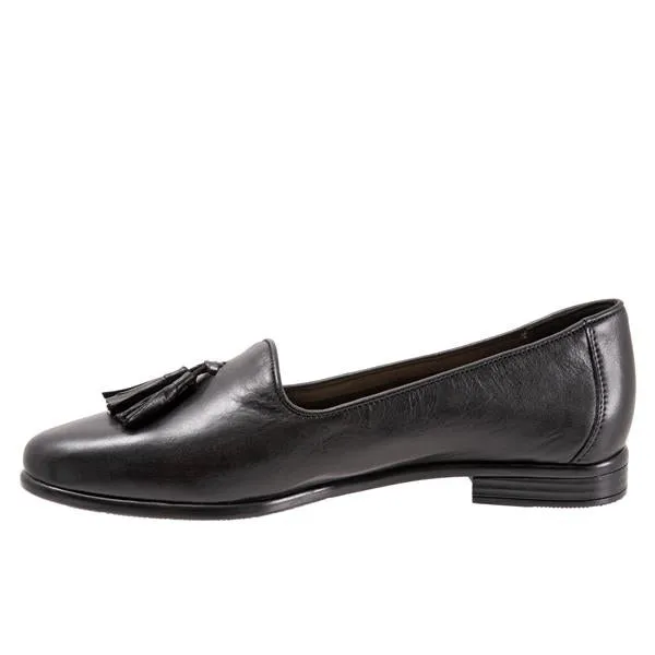 Liz Tassel Black Slip-ons