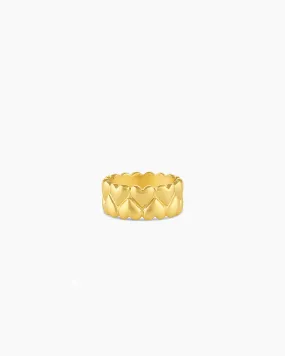 Lou Heart Statement Ring