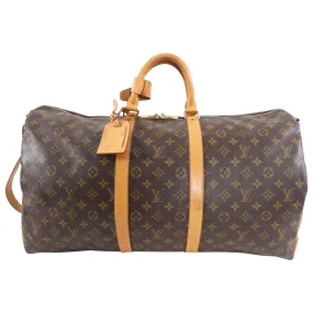 Louis Vuitton Monogram Canvas Keepall 55 Vintage Duffle Bag