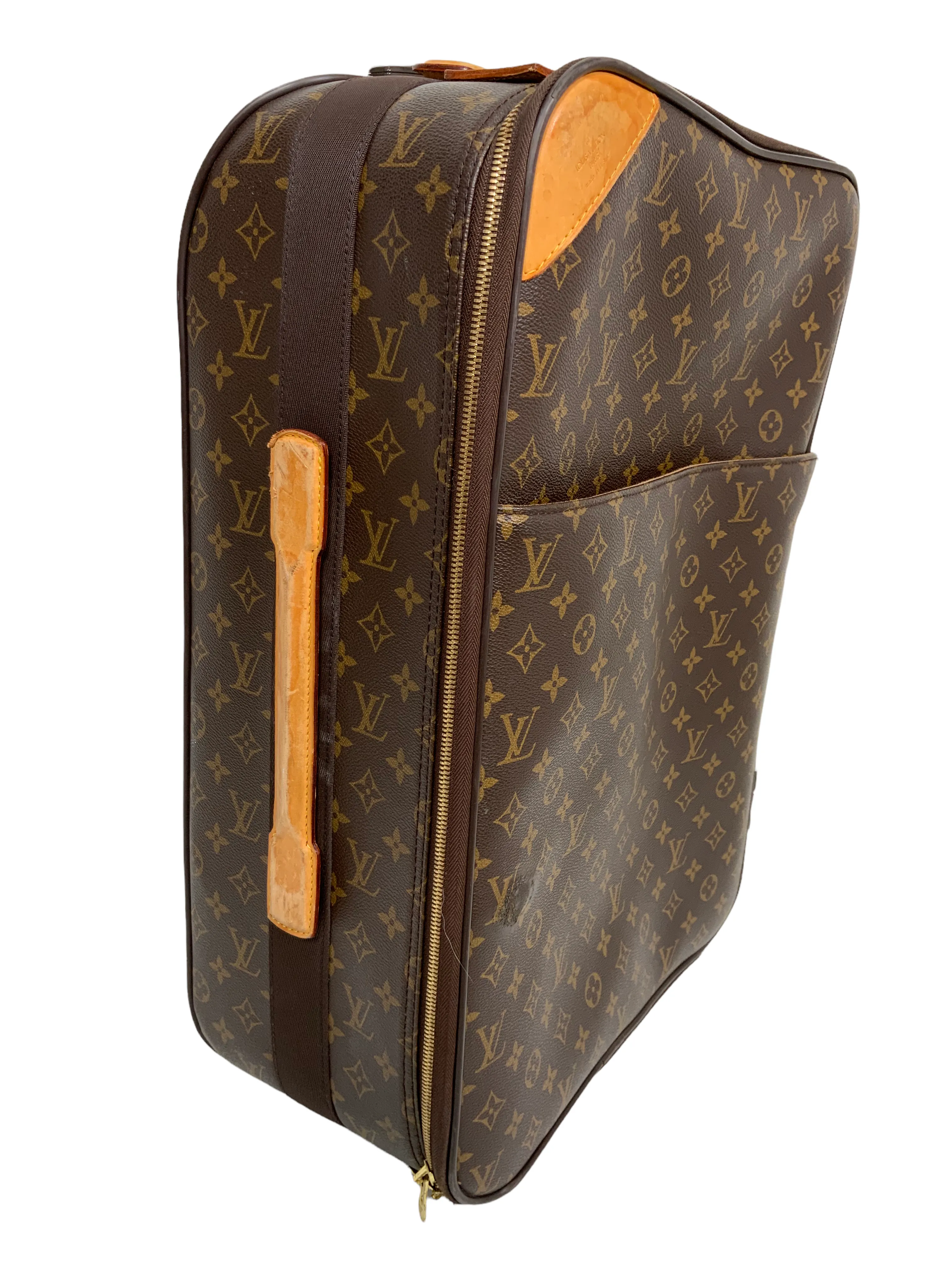 Louis Vuitton Pegase 50 Monogram Canvas Rolling Suitcase Travel Bag