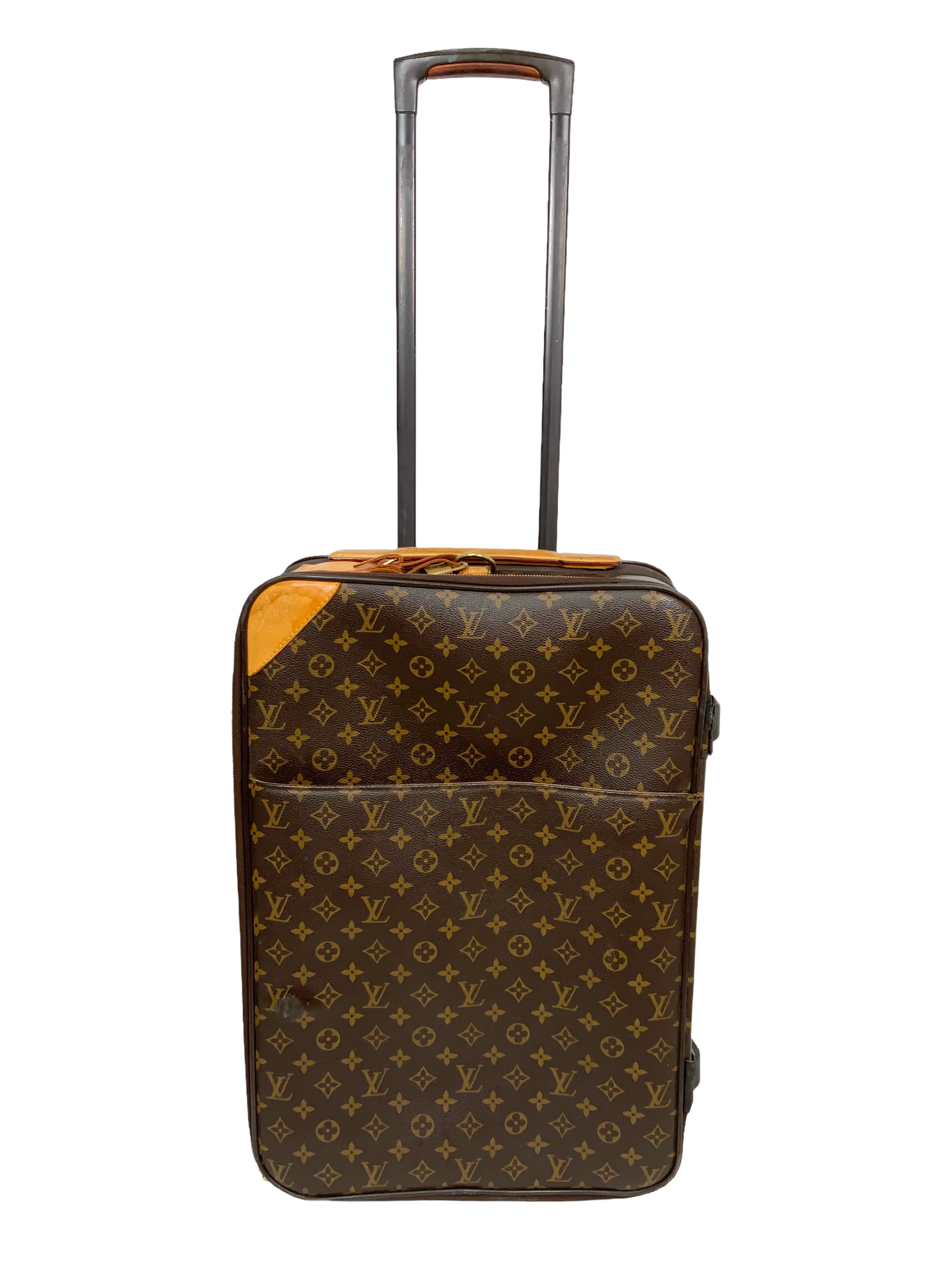 Louis Vuitton Pegase 50 Monogram Canvas Rolling Suitcase Travel Bag