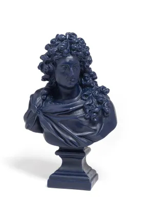 Louis XIV Bust Navy Blue