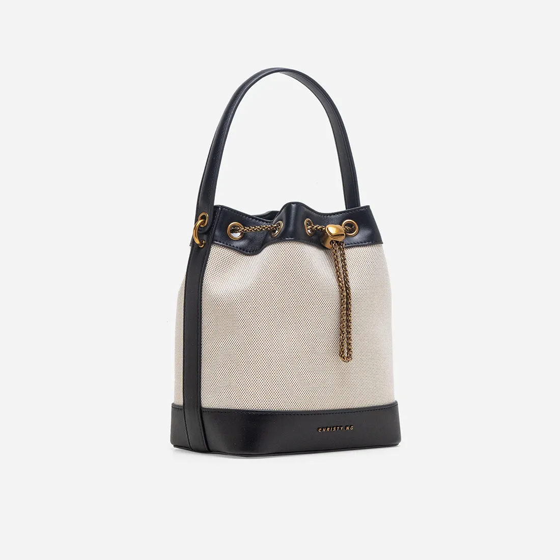 Maria Canvas Bucket Bag