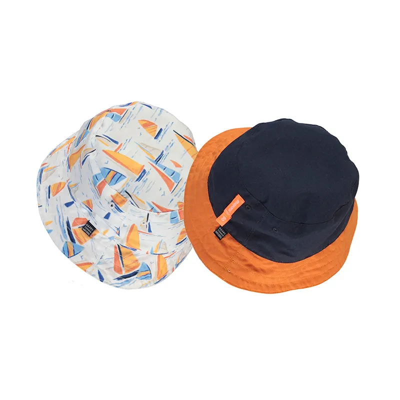 Mayoral Baby Reversible Printed Hat_ Clay 10181-36