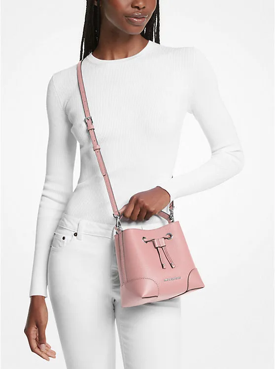 Michael Kors Mercer Small Pebbled Leather Bucket Bag