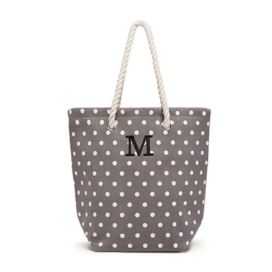 Monogram Cabana Beach Tote Bag - Grey