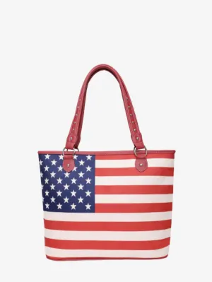 Montana West American Pride Canvas Tote Bag